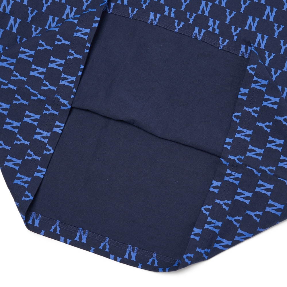 Áo Thun MLB Basic Monogram Allover New York Yankees Navy