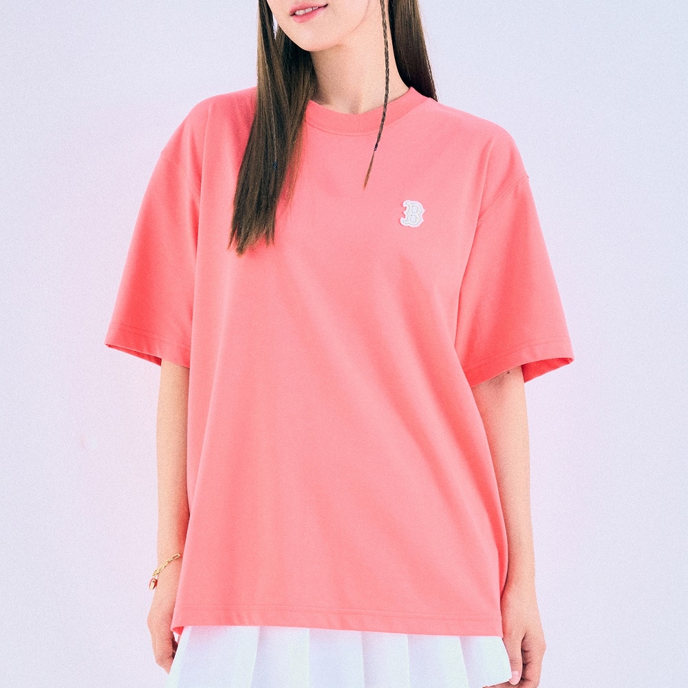 Áo Thun MLB Basic Small Logo Boston Red Sox Coral