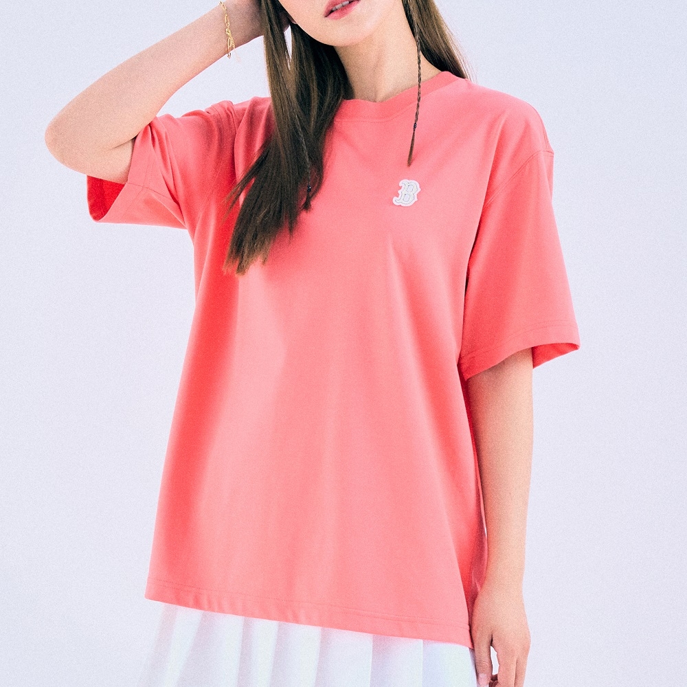 Áo Thun MLB Basic Small Logo Boston Red Sox Coral