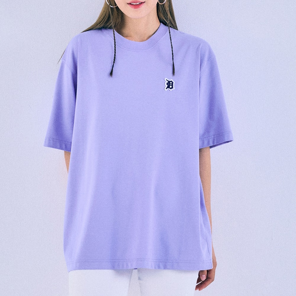 Áo Thun MLB Basic Small Logo Detroit Tigers L.Purple