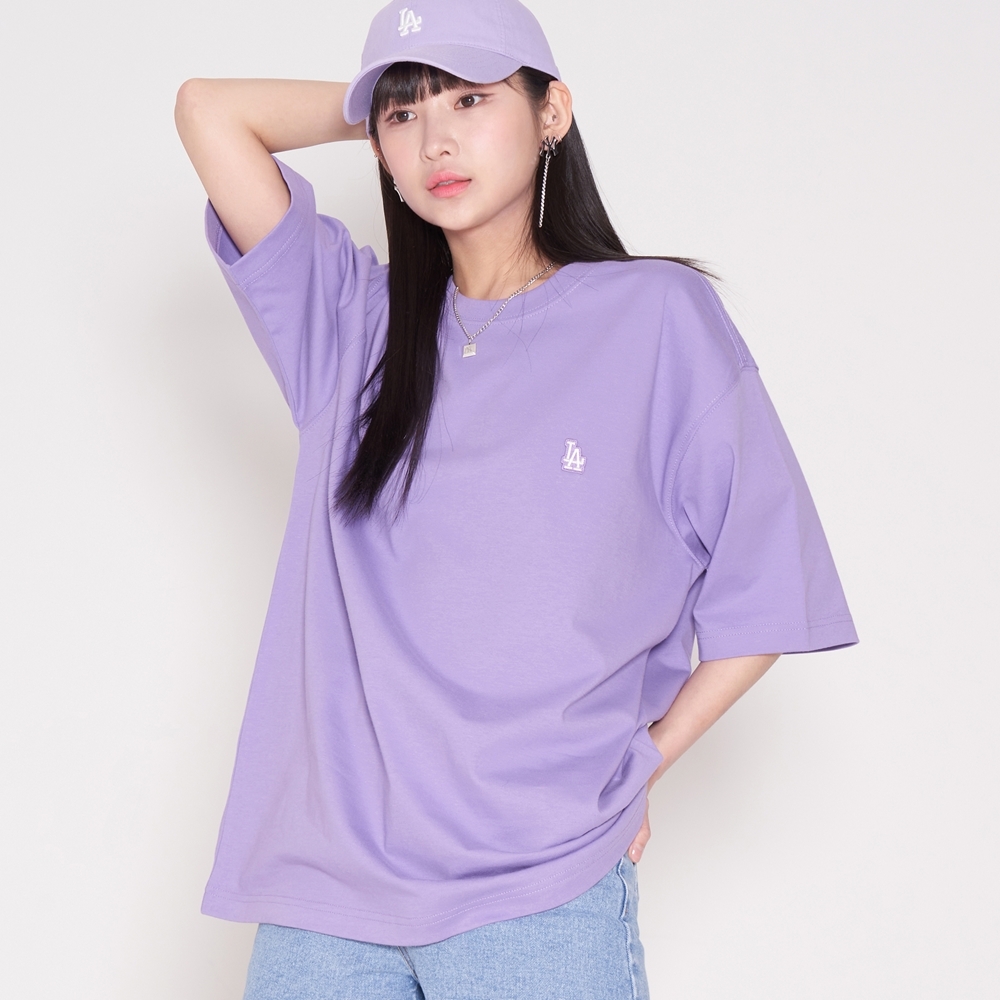Áo Thun MLB Basic Small-Logo LA Dodgers N.Purple