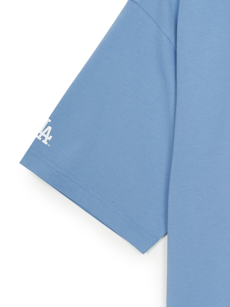 Áo Thun MLB Basic Big Logo Mega Overfit Functional Short Sleeve T-Shirt LA Dodgers Blue
