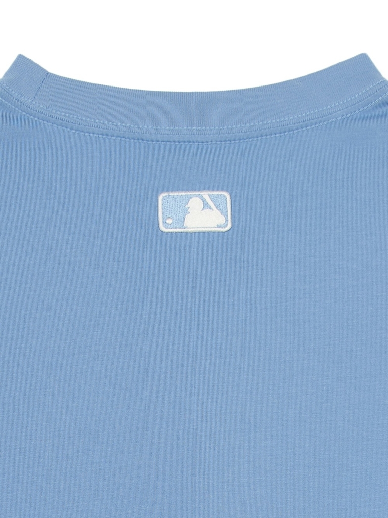 Áo Thun MLB Basic Big Logo Mega Overfit Functional Short Sleeve T-Shirt LA Dodgers Blue