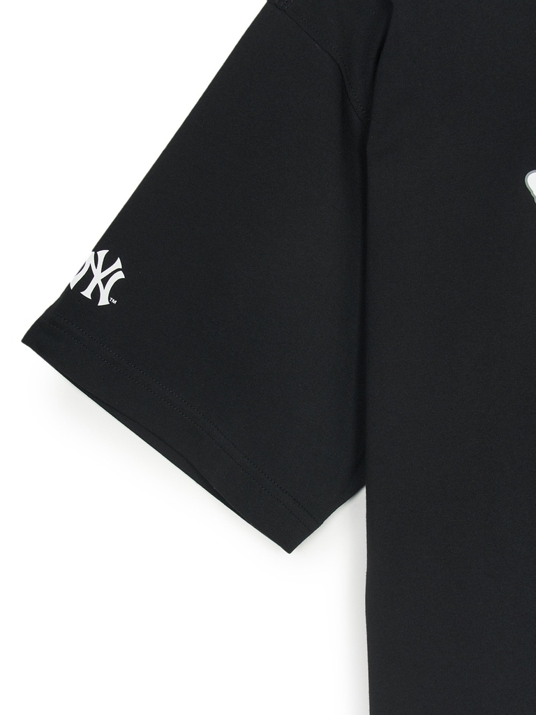 Áo Thun MLB Basic Big Logo Mega Overfit Functional Short Sleeve T-Shirt New York Yankees Black