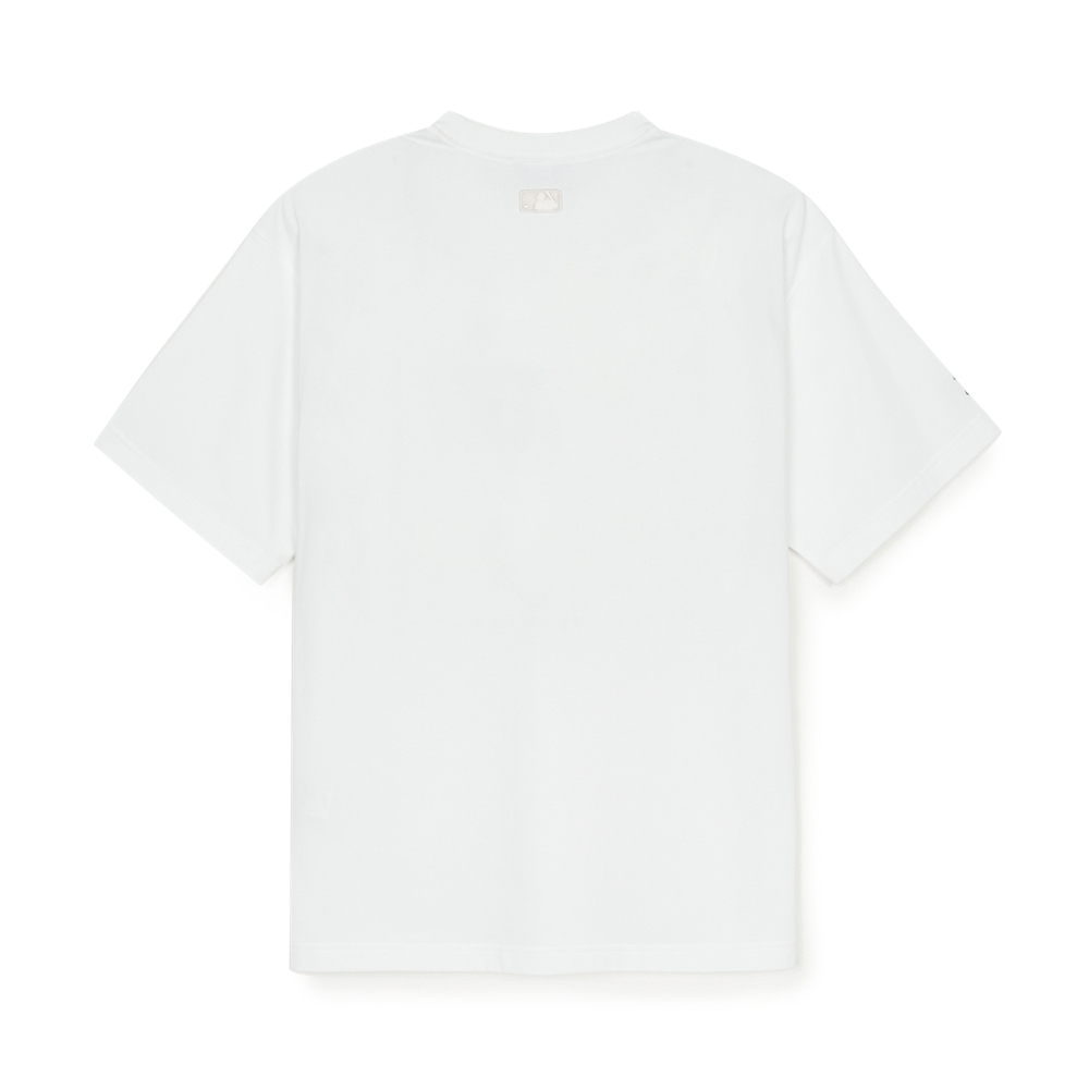 Áo Thun MLB Basic Big Logo Mega Overfit Functional Short Sleeve T-Shirt New York Yankees White