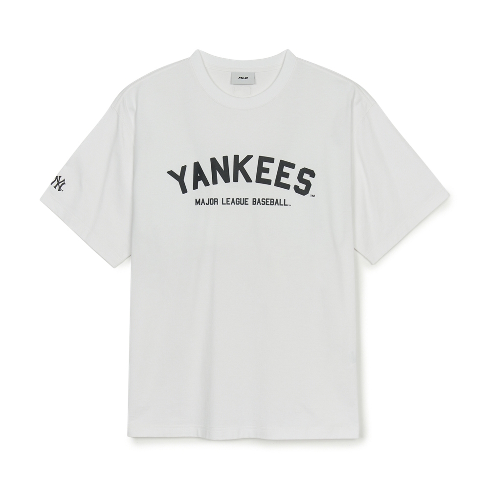 Áo Thun MLB Varsity Big Logo Overfit Short Sleeve T-Shirt New York Yankees White