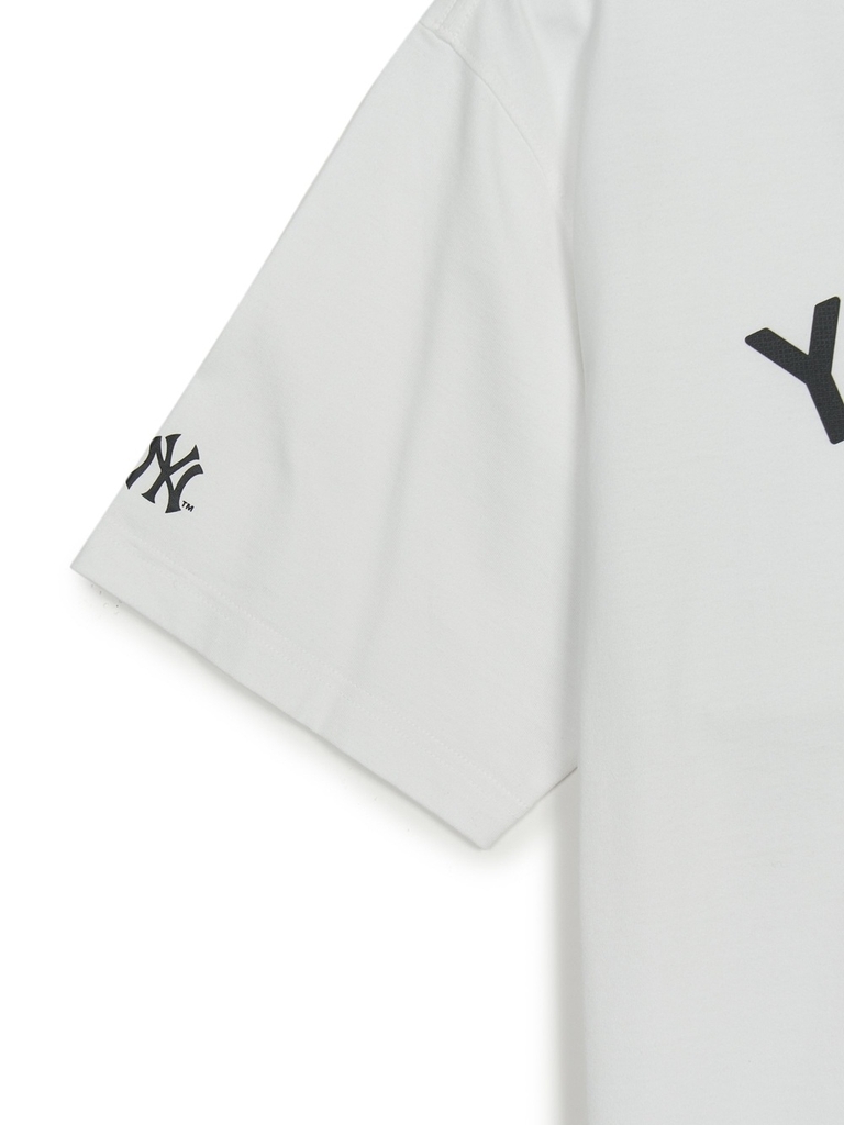 Áo Thun MLB Varsity Big Logo Overfit Short Sleeve T-Shirt New York Yankees White