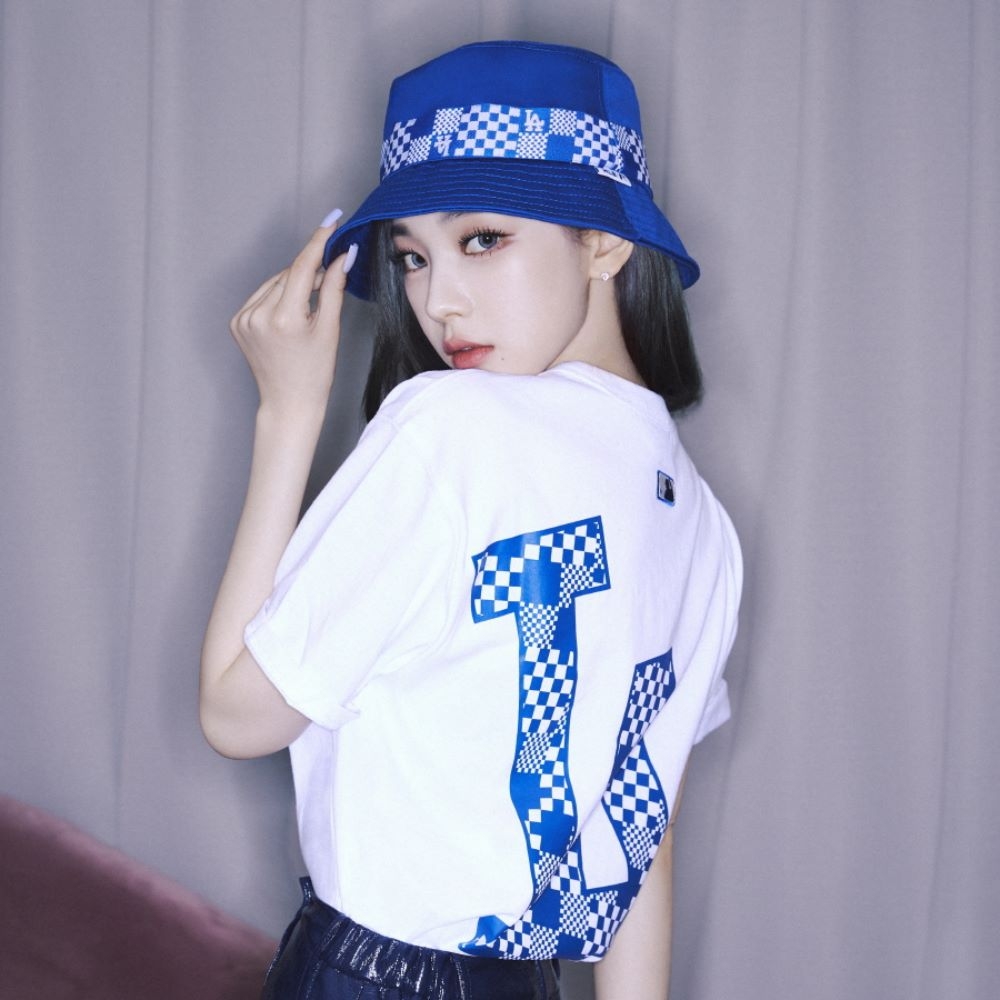 Áo Thun MLB Checkerboard Back Logo LA Dodgers White