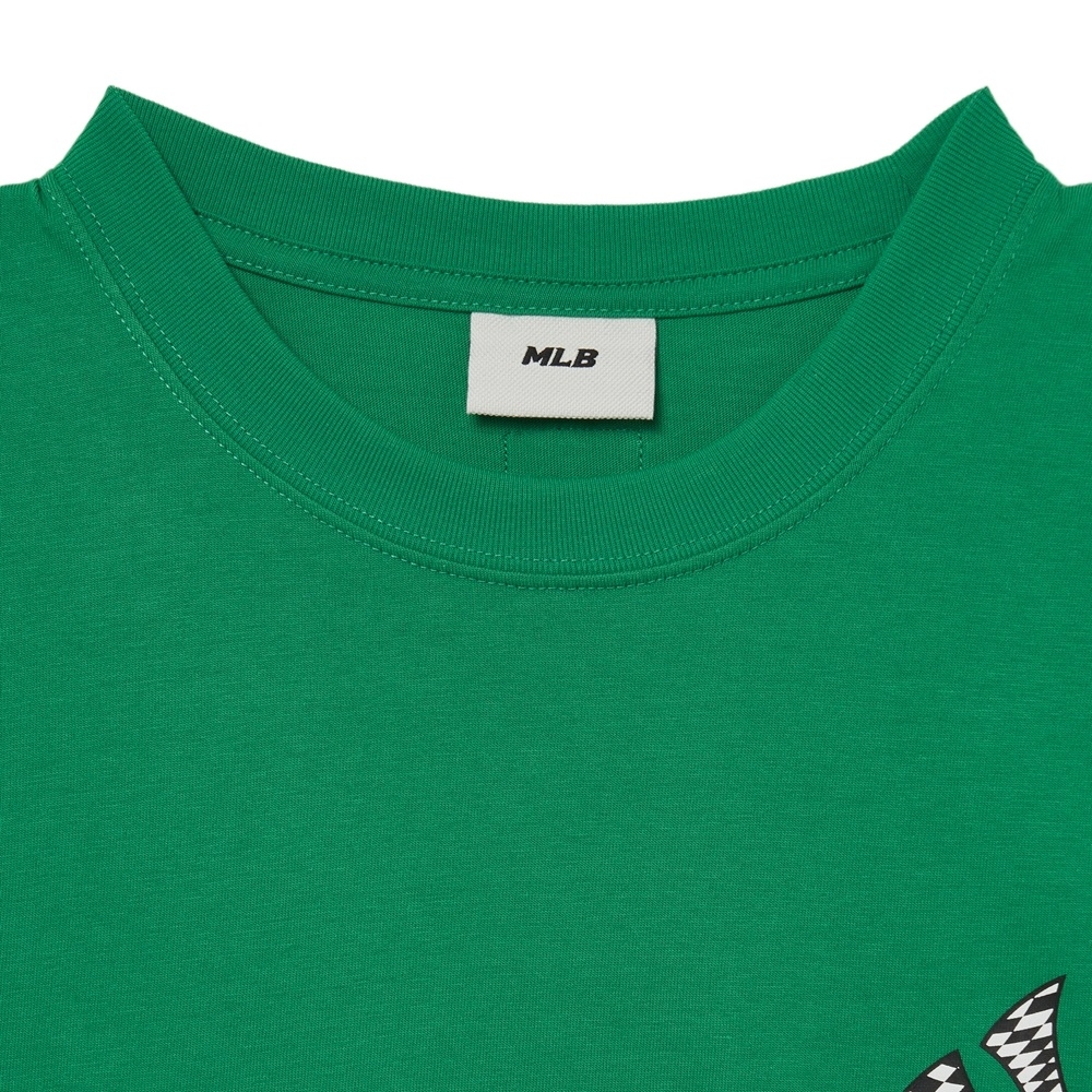 Áo Thun MLB Checkerboard Clipping Logo New York Yankees D.Green