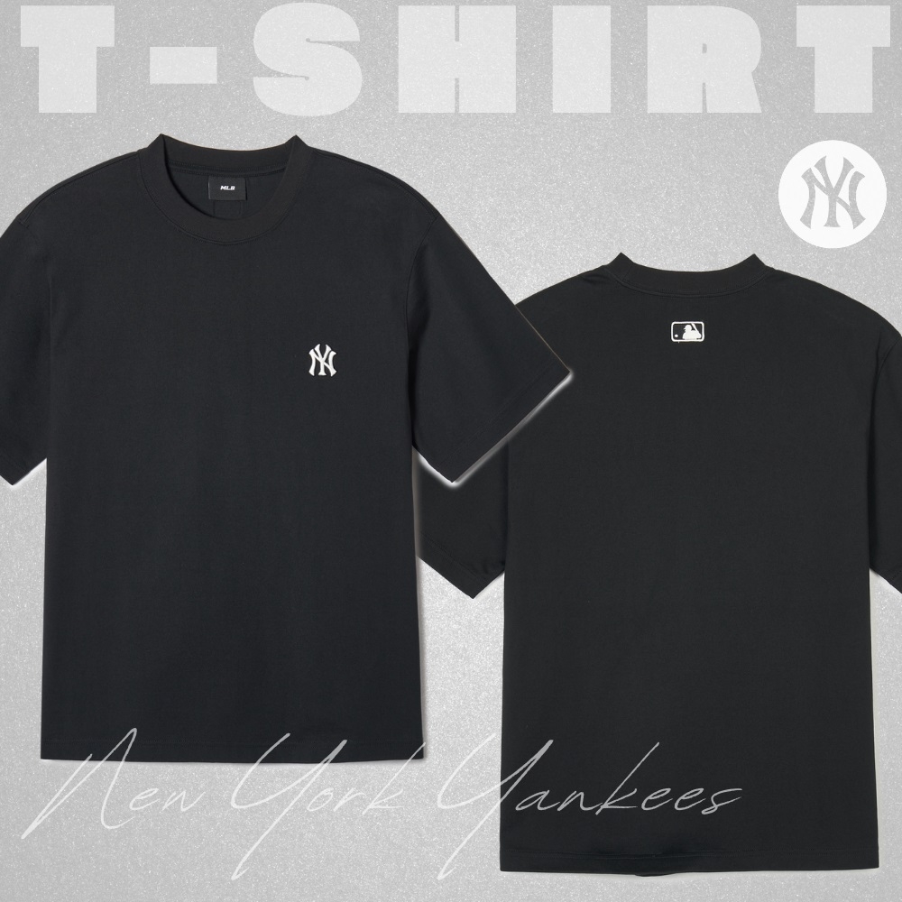 Áo Thun MLB Korea Basic Short Sleeve T-Shirt New York Yankees Black