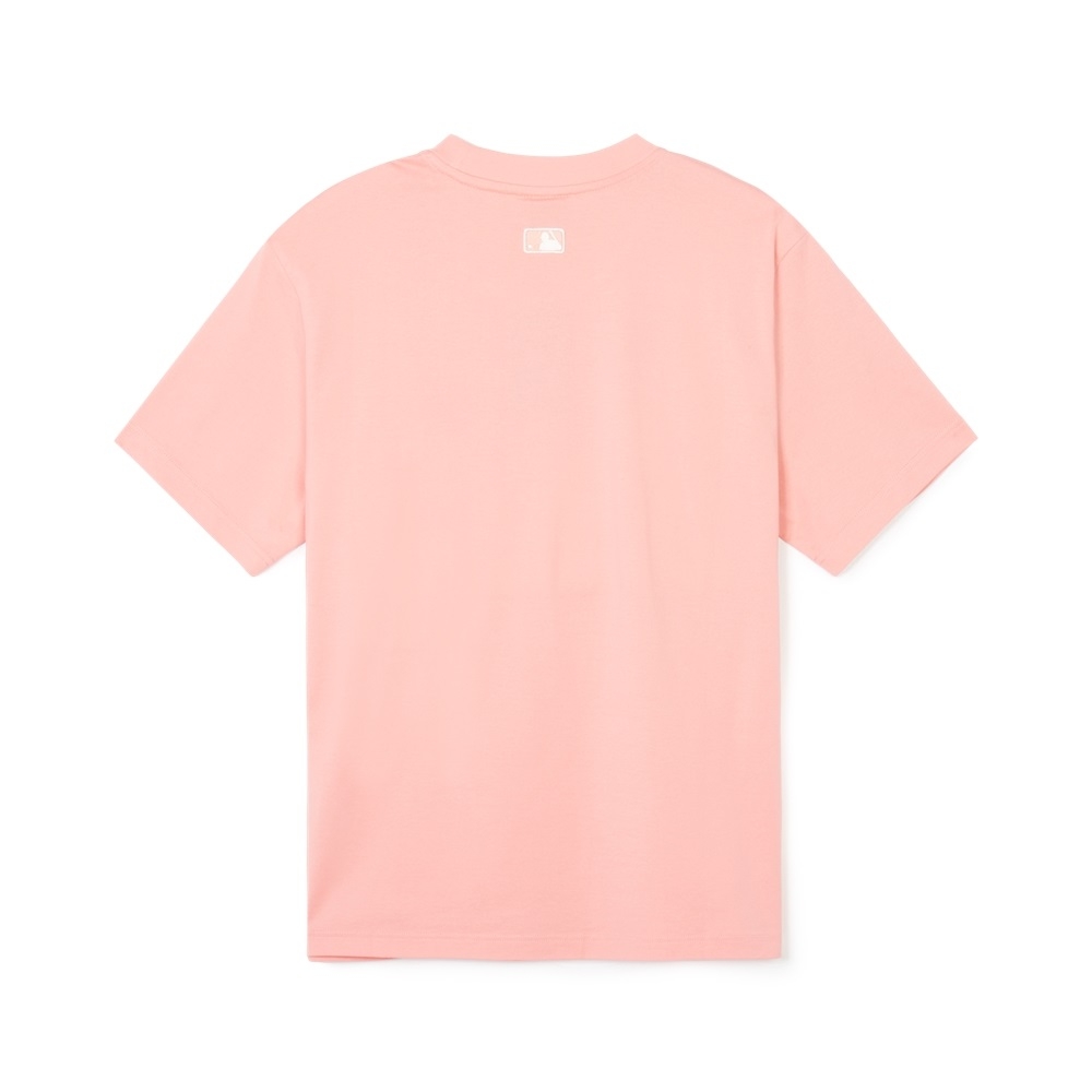 Áo Thun MLB Korea Basic Small Logo T-Shirt LA Dodgers Coral