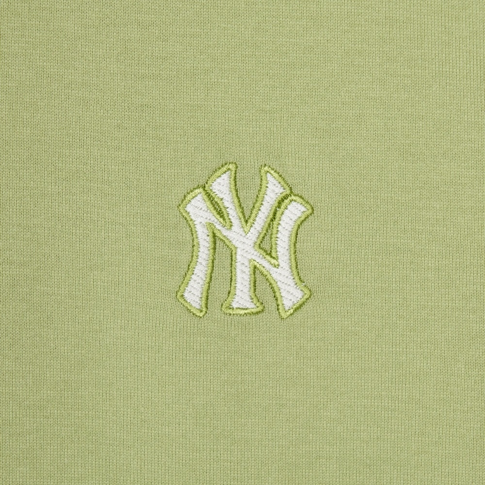 Áo Thun MLB Korea Basic Small Logo T-Shirt New York Yankees Olive