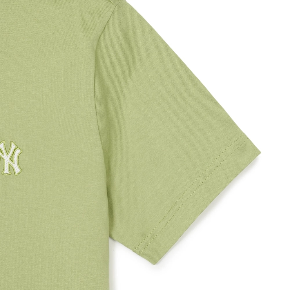 Áo Thun MLB Korea Basic Small Logo T-Shirt New York Yankees Olive