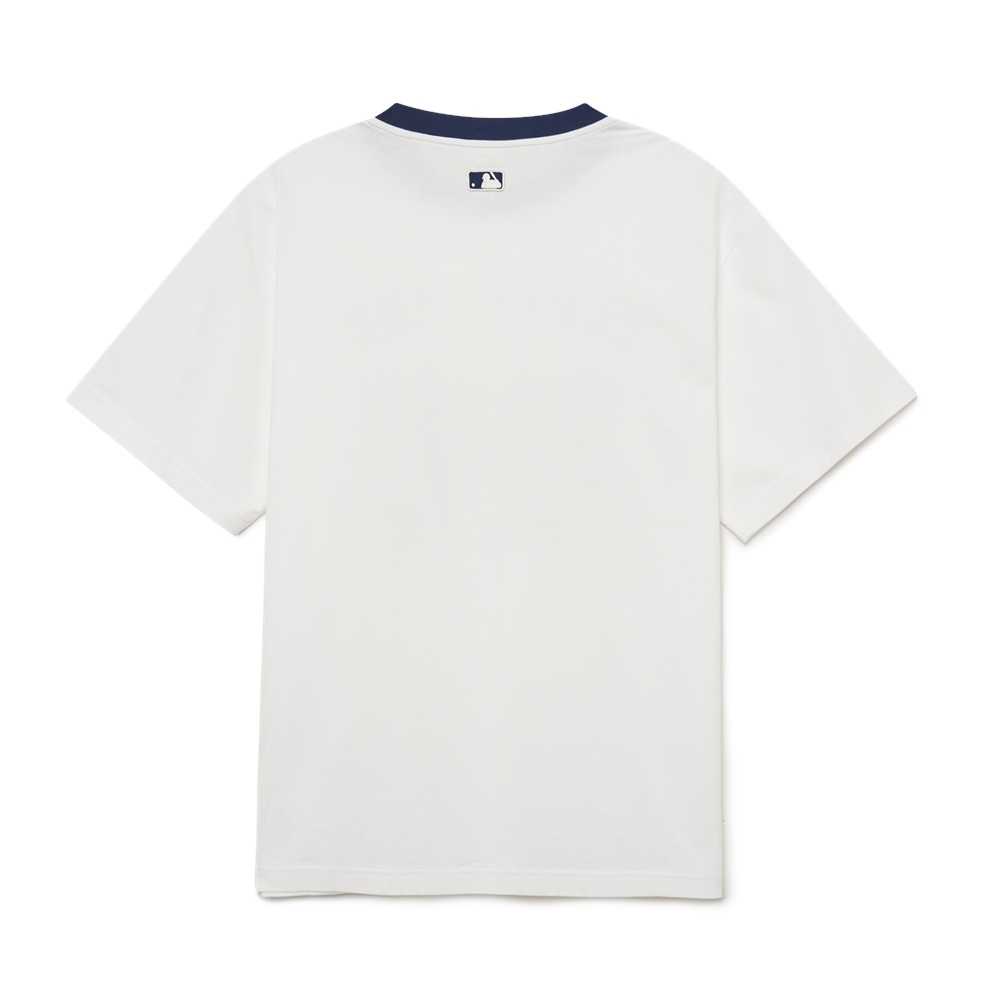 Áo Thun MLB Korea Varsity Number Graphic Cleveland Guardians White