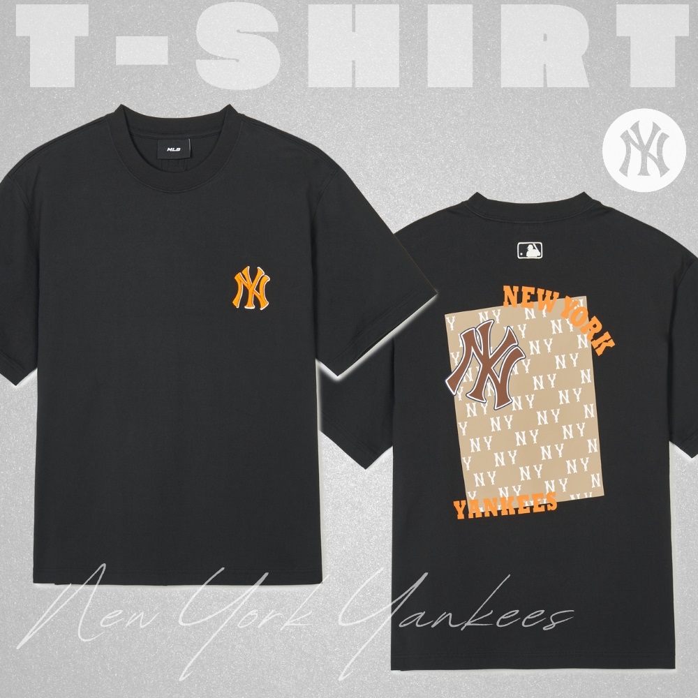 Áo Thun MLB Korea Monative T-Shirt New York Yankees Black