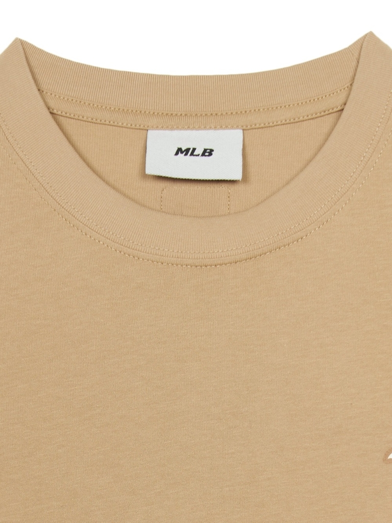 Áo Thun MLB Classic Mono Big Lux Overfit Short Sleeve T-Shirt Boston Red Sox Beige