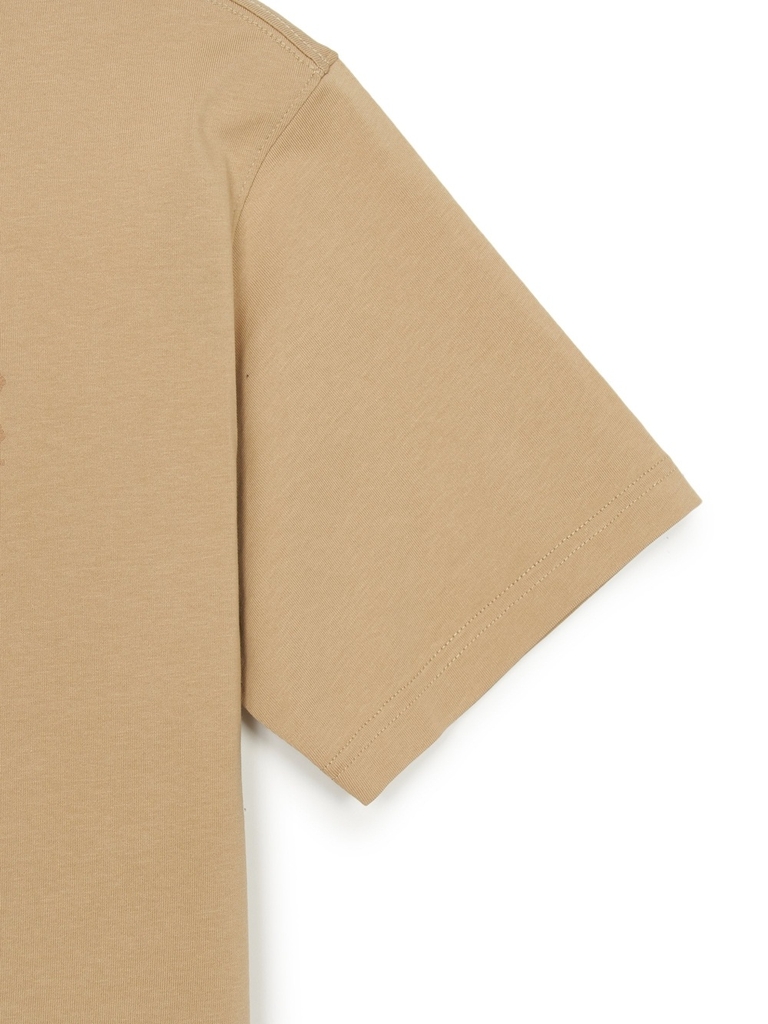 Áo Thun MLB Classic Mono Big Lux Overfit Short Sleeve T-Shirt Boston Red Sox Beige