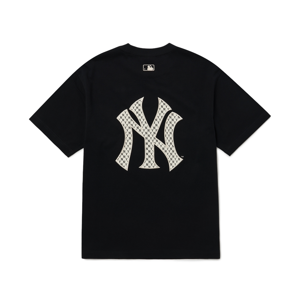 Áo Thun MLB Classic Monogram Clipping Back Logo New York Yankees Black