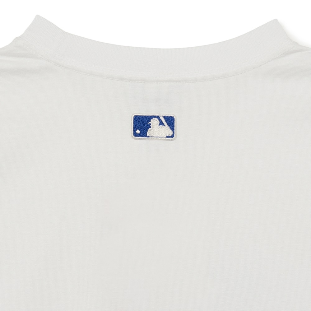 Áo Thun MLB Cube Clipping Monogram LA Dodgers White