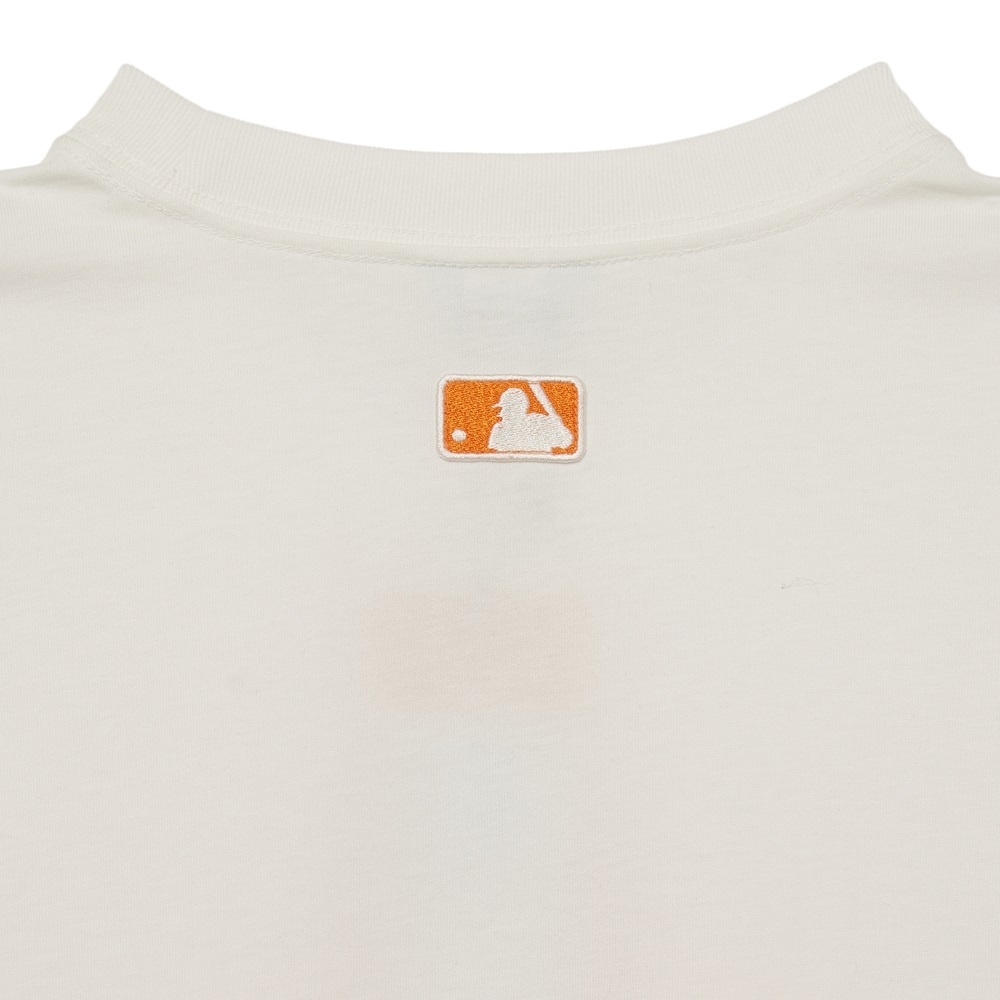 Áo Thun MLB Cube Clipping Monogram New York Yankees Cream