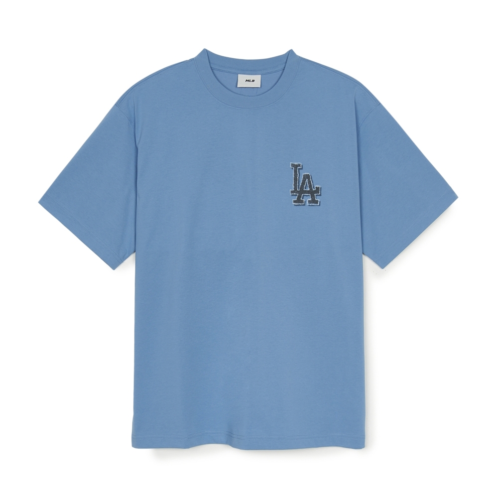 Áo Thun MLB Denim-like Monotive Overfit Short Sleeve T-shirt LA Dodgers Blue