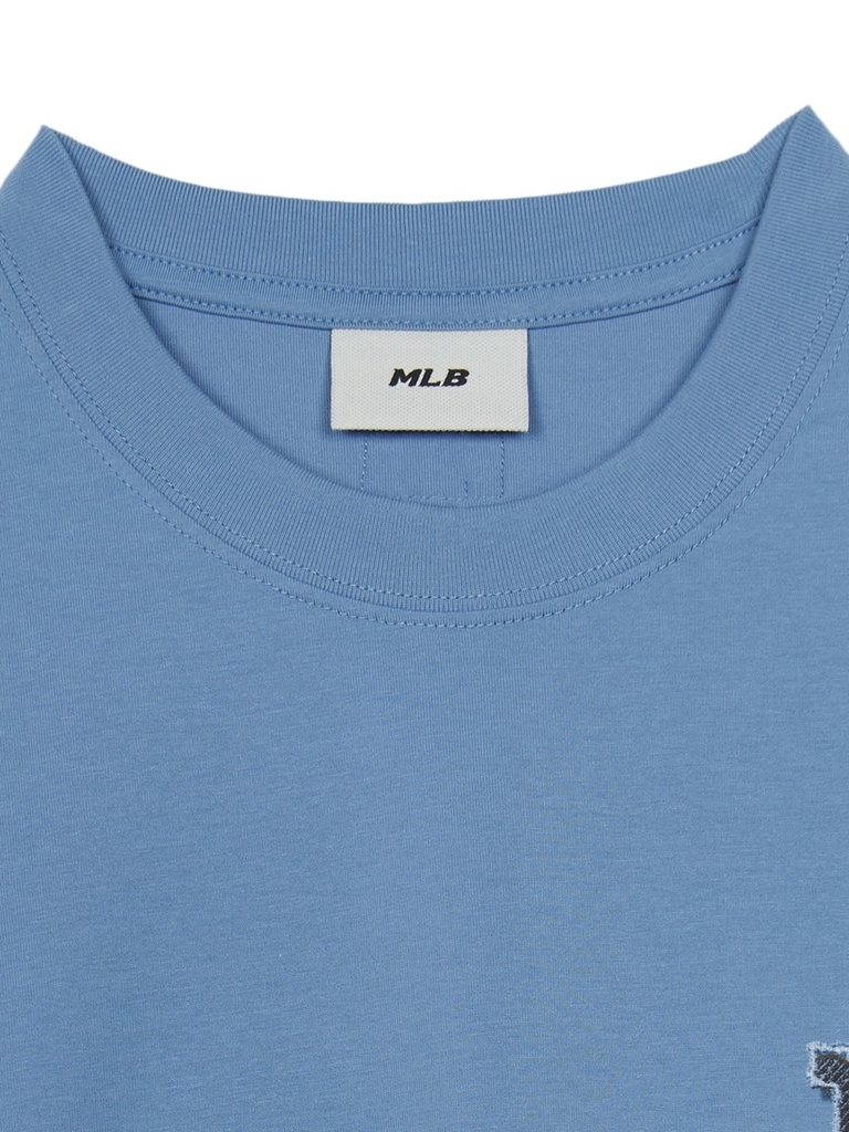 Áo Thun MLB Denim-like Monotive Overfit Short Sleeve T-shirt LA Dodgers Blue