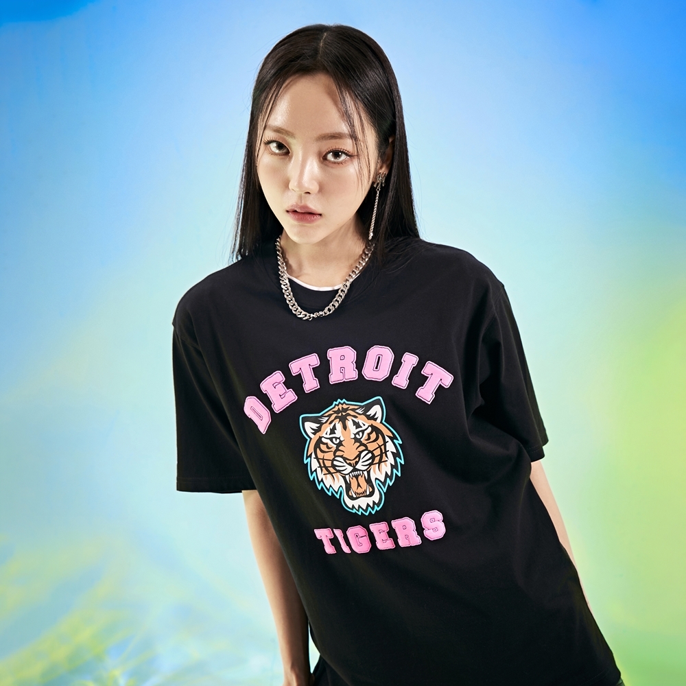 Áo Thun MLB Detroit Tigers Overfit Black