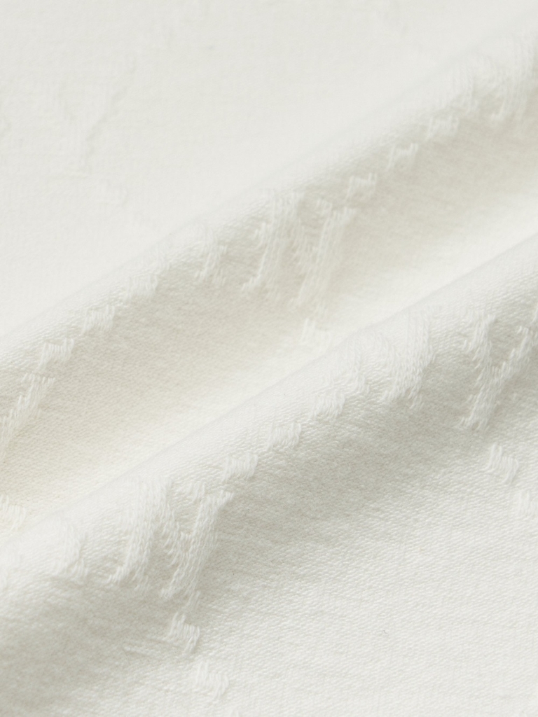 Áo Thun MLB Dia Mono Tonton Jacquard Overfit Short Sleeve T-Shirt New York Yankees Ivory