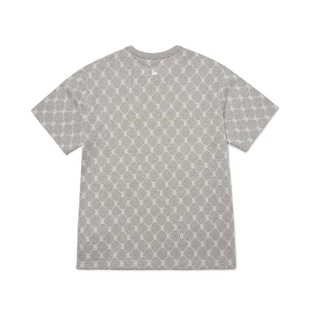 Áo Thun MLB Diamond Monogram Boston Red Sox Melange Grey