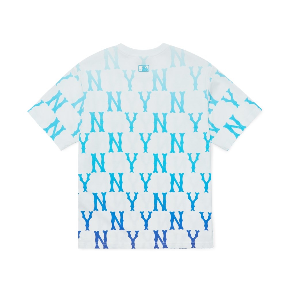 Áo Thun MLB Gradient Monogram Overfit New York Yankees Blue