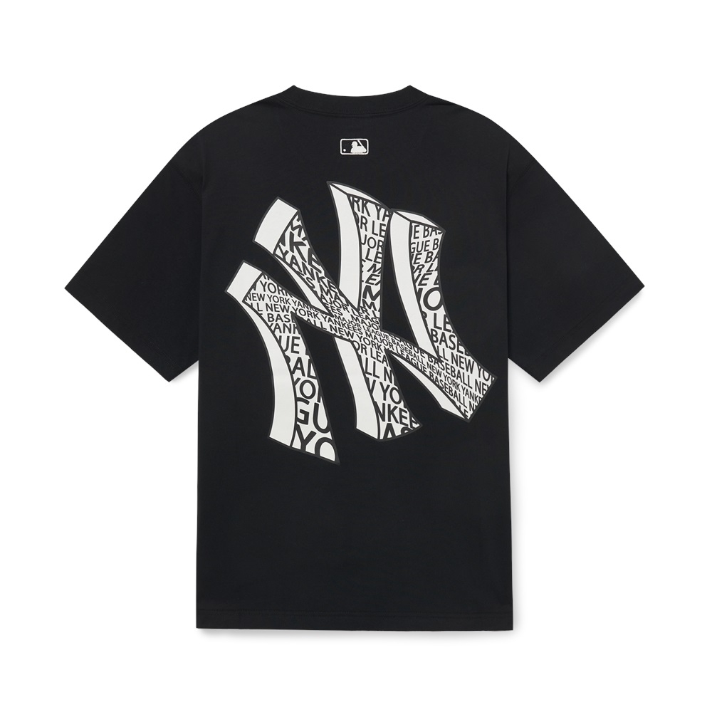 Áo Thun MLB Illusion Clipping New York Yankees Black