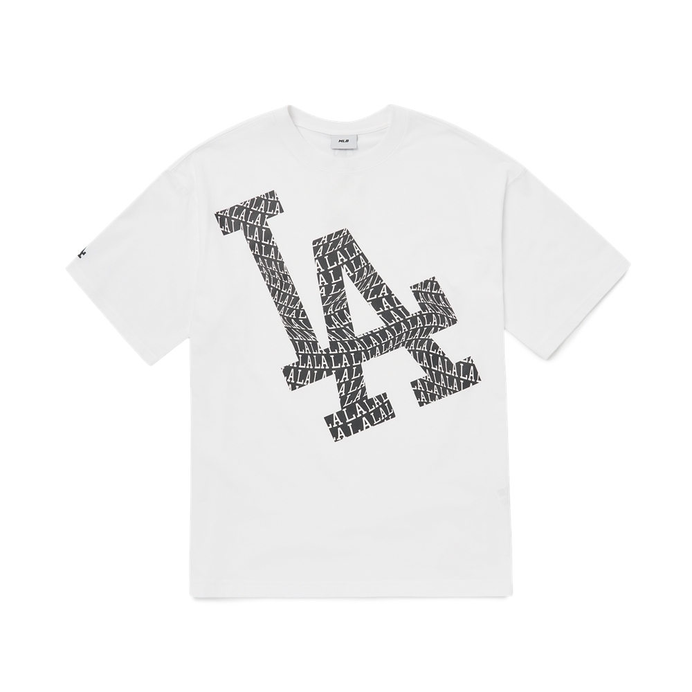 Áo Thun MLB Illusion Mega Overfit T-Shirt LA Dodgers White