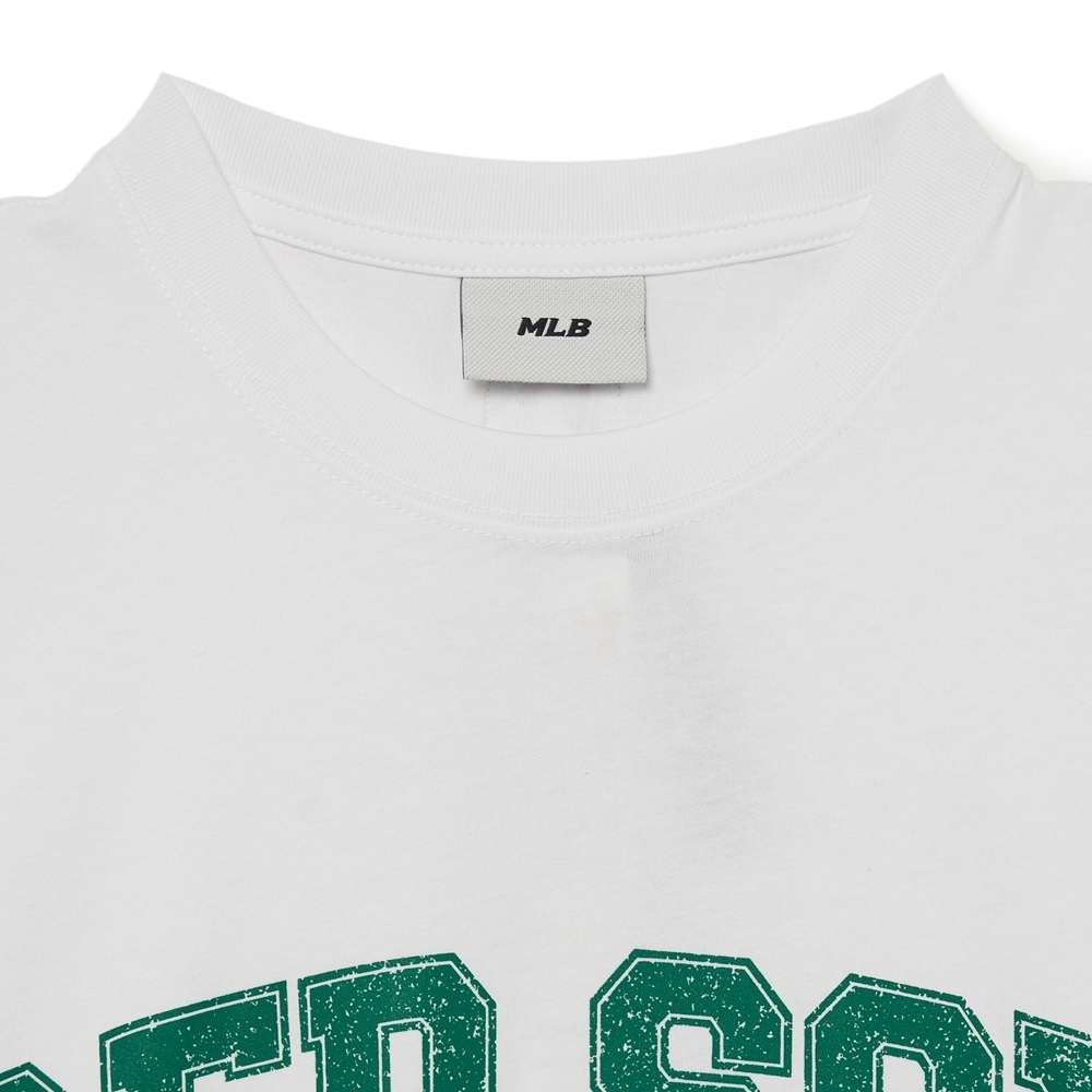 Áo Thun MLB Korea Varsity Logo Boston Red Sox White