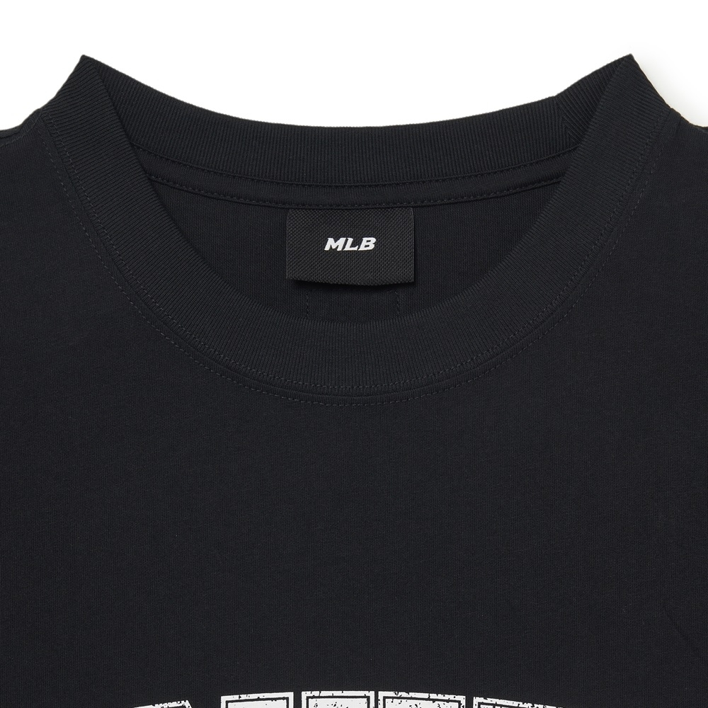 Áo Thun MLB Korea Varsity Logo New York Yankees Black