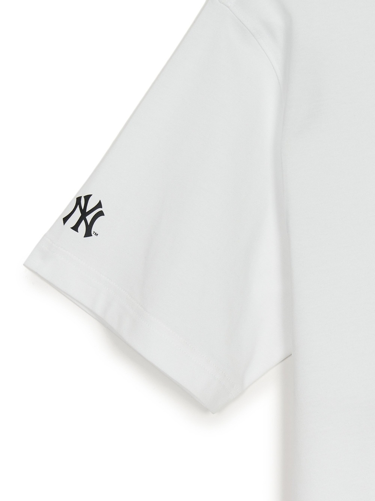 Áo Thun MLB Letter Mega Bear Overfit Short Sleeve T-Shirt New York Yankees White