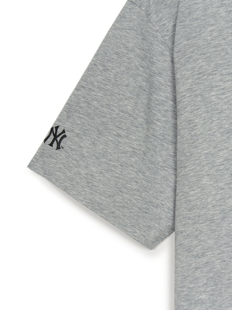 Áo Thun MLB Letter Mega Bear Overfit Short Sleeve T-Shirt New York Yankees Grey