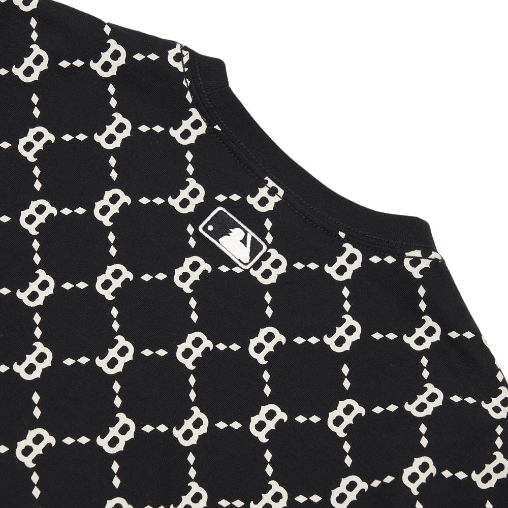 Áo Thun MLB Monogram All-Over Print Boston Red Sox Black