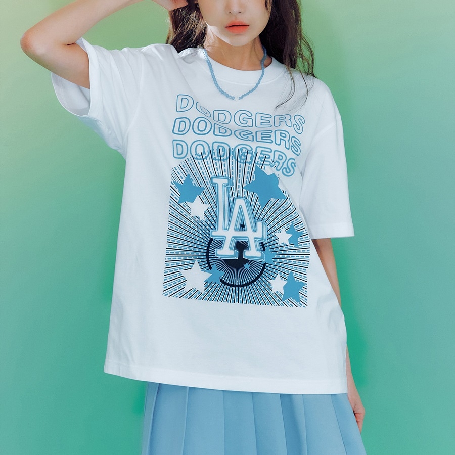 Áo Thun MLB Neon Festa Overfit LA Dodgers White