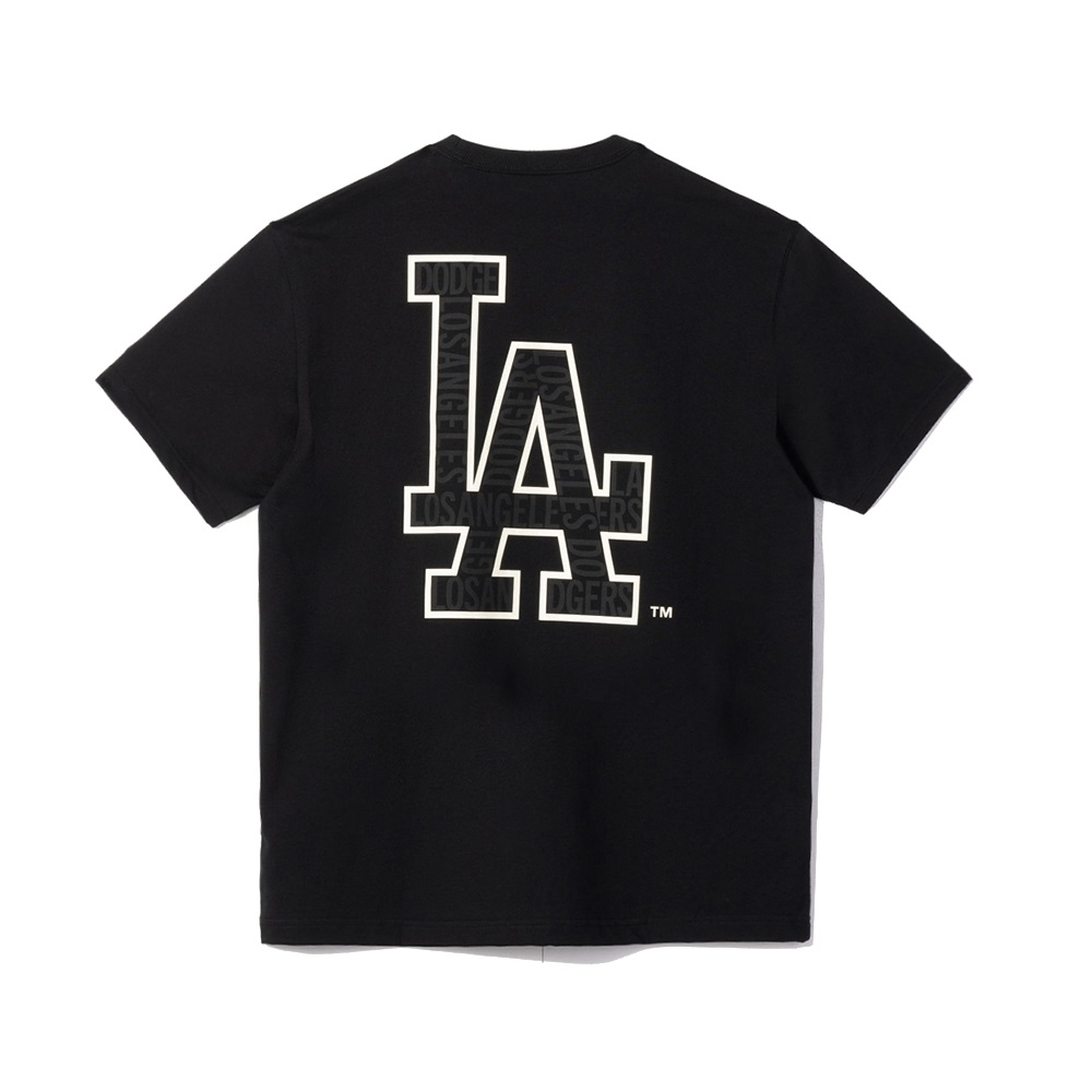 Áo Thun MLB New Era Basic LA Dodgers Black