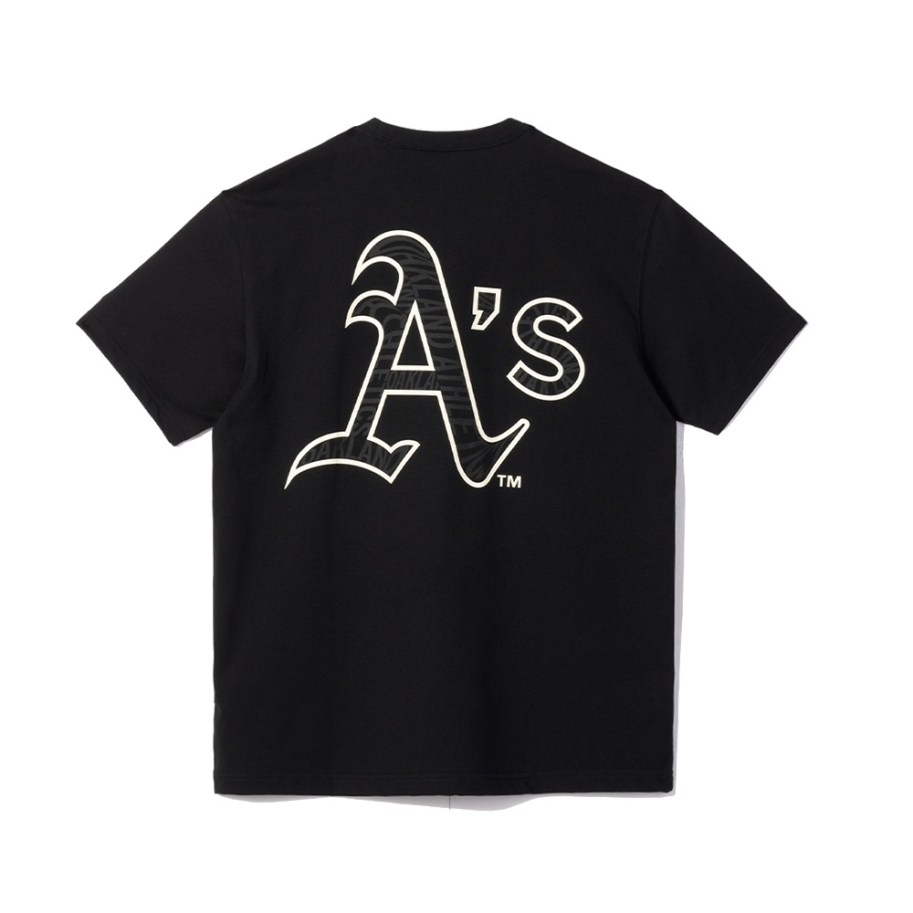 Áo Thun MLB New Era Basic Oakland Athletics Black