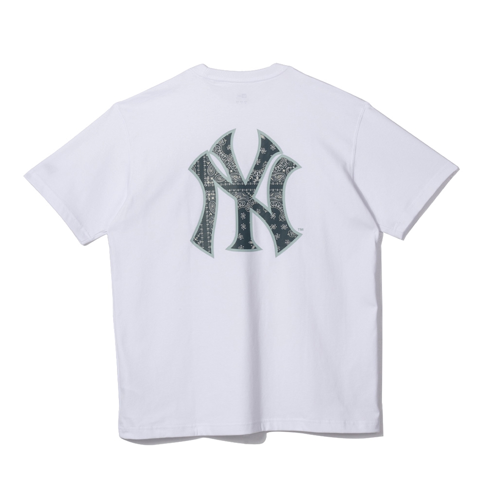 Áo Thun MLB New Era Big Paisley New York Yankees White