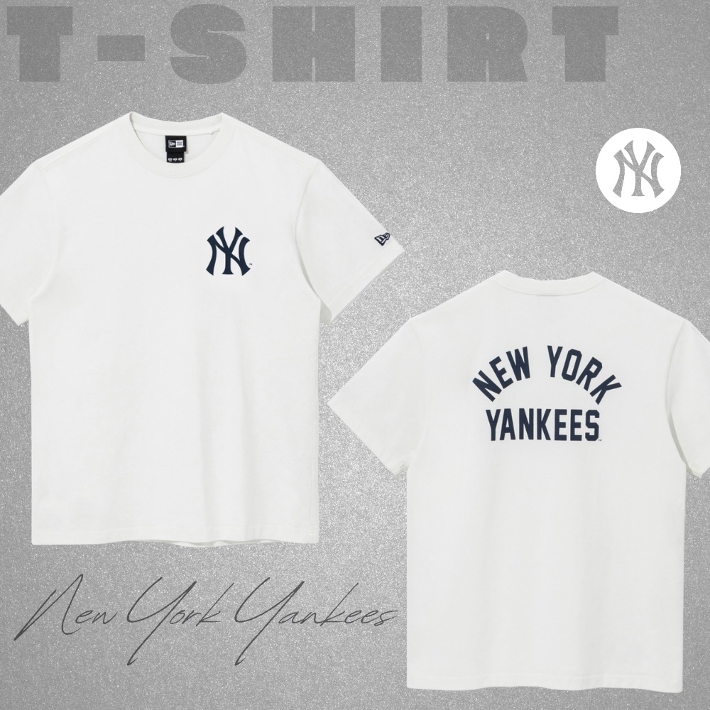 Áo Thun MLB New Era Heavy Cotton New York Yankees Off White