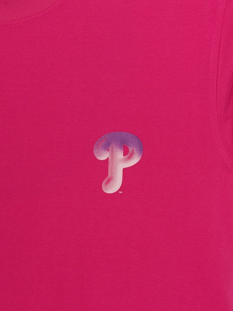 Áo Thun MLB Oversized Short-Sleeve T-Shirt Featuring Bernie's Back Graphic Philadelphia Phillies Pink