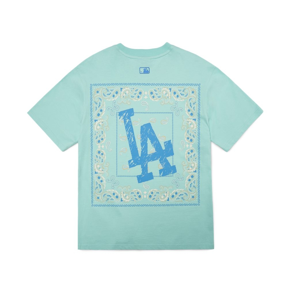 Áo Thun MLB Paisley Back Logo LA Dodgers Mint
