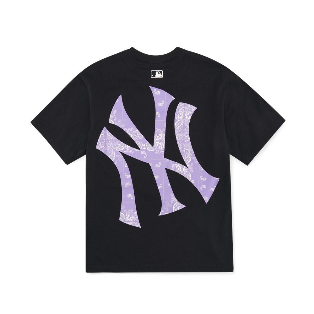 Áo Thun MLB Paisley Megalogo New York Yankees Black