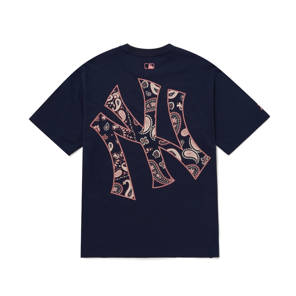 Áo Thun MLB Megalogo Paisley New York Yankees D.Navy