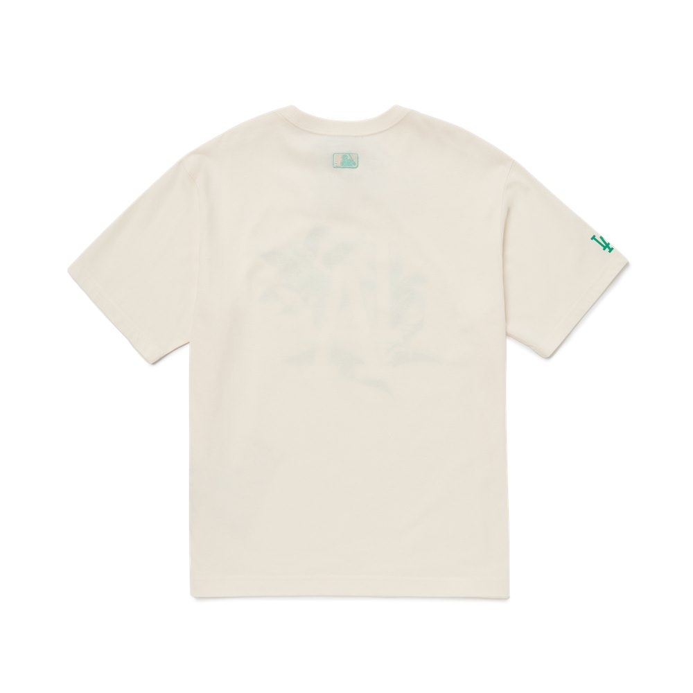Áo Thun MLB Palm Tree Overfit LA Dodgers Cream