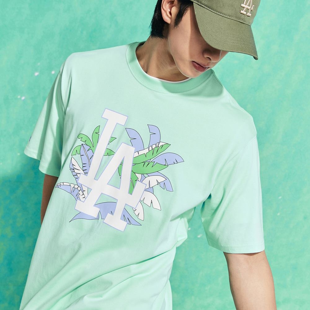 Áo Thun MLB Palm Tree Overfit LA Dodgers L.Mint