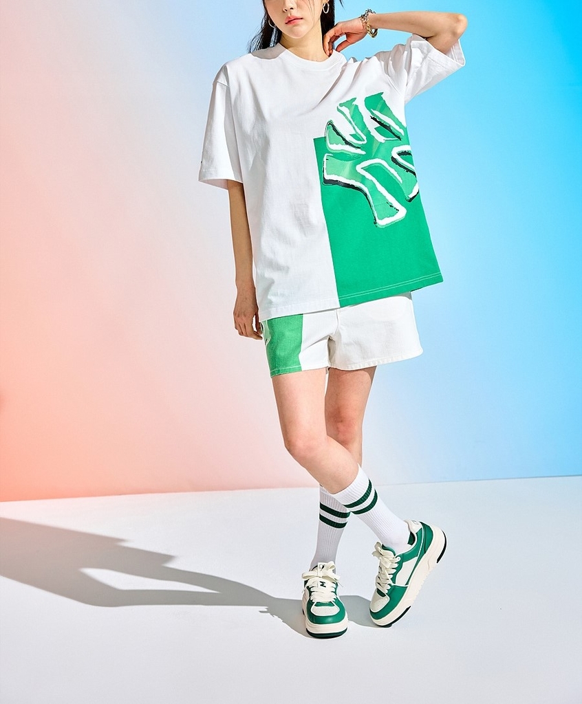 Áo thun MLB Pop Art Graphic Mega Overfit Short Sleeve New York Yankees Off White