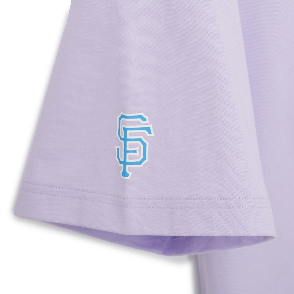 Áo thun MLB Pop Art Graphic Mega Overfit Short Sleeve San Francisco L.Lavender